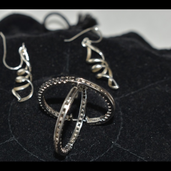 Earrings silver set - Picture 4 of 4